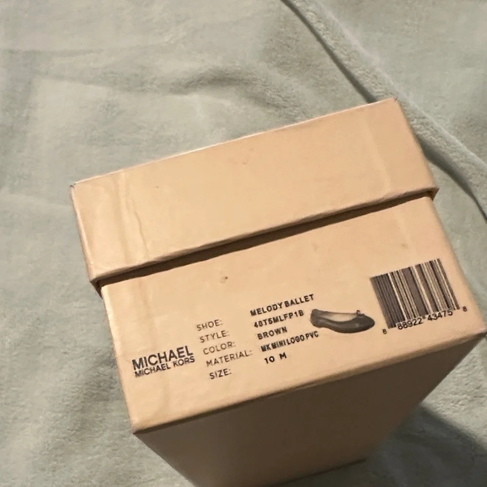 Empty Michael Kors Beige Shoe Box